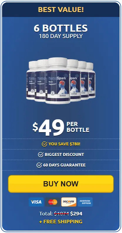 Buy MemoSpark 6 Bottle